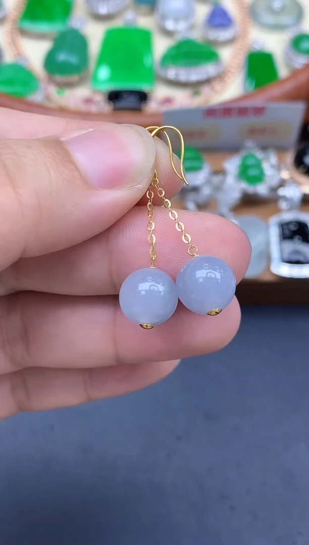 颈饰18K金镶嵌翡翠102-中国好珍宝