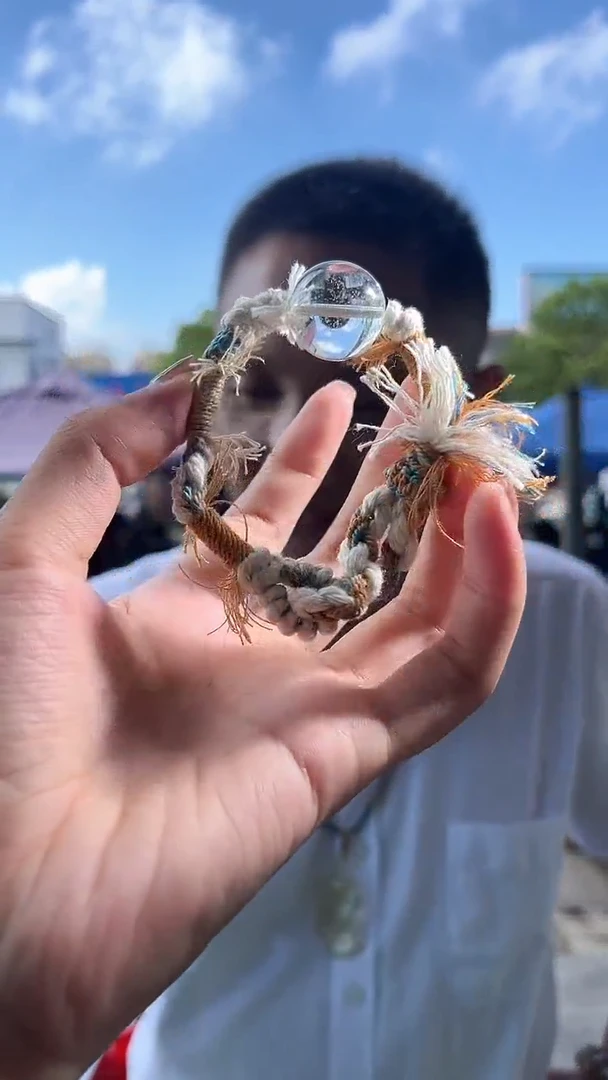 水晶手链未镶嵌天然绿幽灵手串多样性发一mm