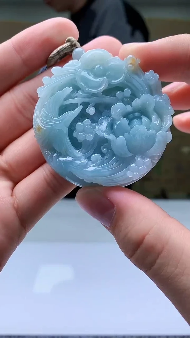 【闪购商品】定制翡翠未镶嵌4917bb-毛货挂件82