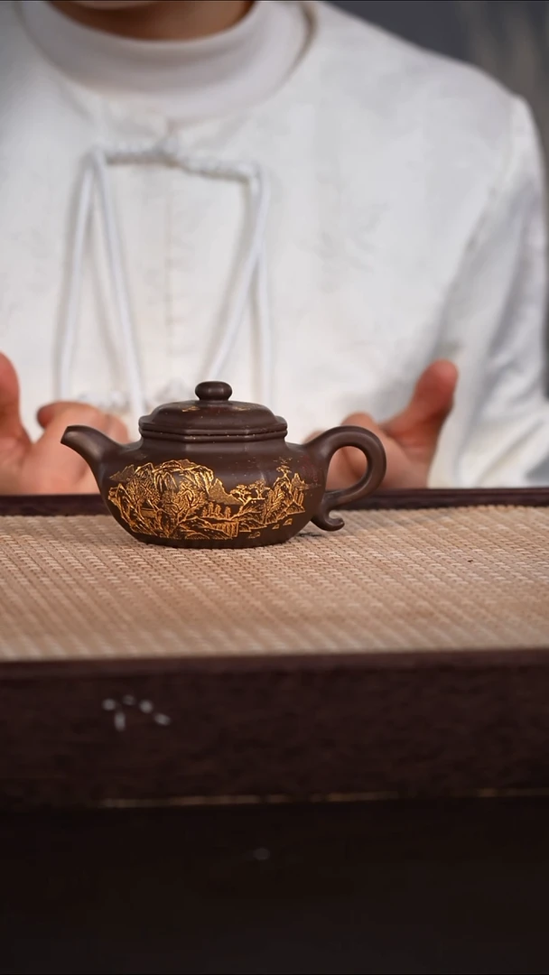 茶壶紫砂紫泥 170cc