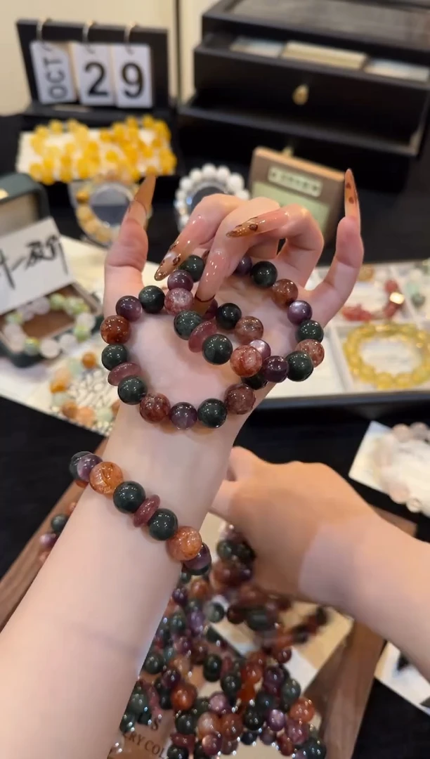 合金手链水晶雾野玫瑰x3178