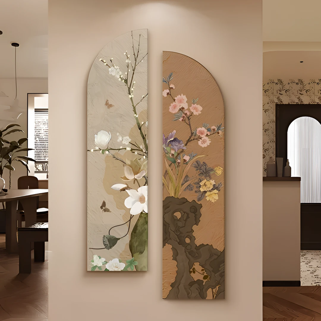 宋代美学入户玄关装饰画宋氏复古高级感中古风走廊过道新中式挂画