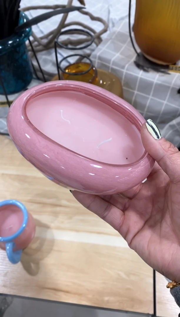 【闪购商品】琉璃慕忆家花瓶粉