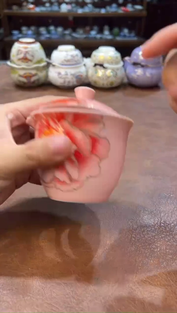 真的很便宜超好看会开片的旅行茶具