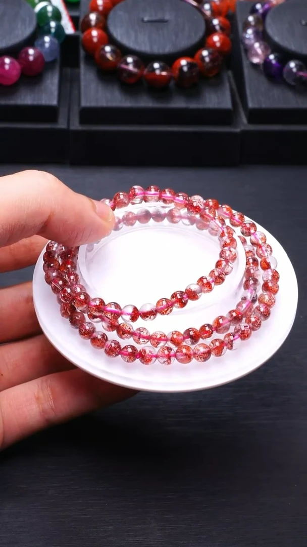 项链未镶嵌水晶L009金草莓多圈5mm多样性发其一