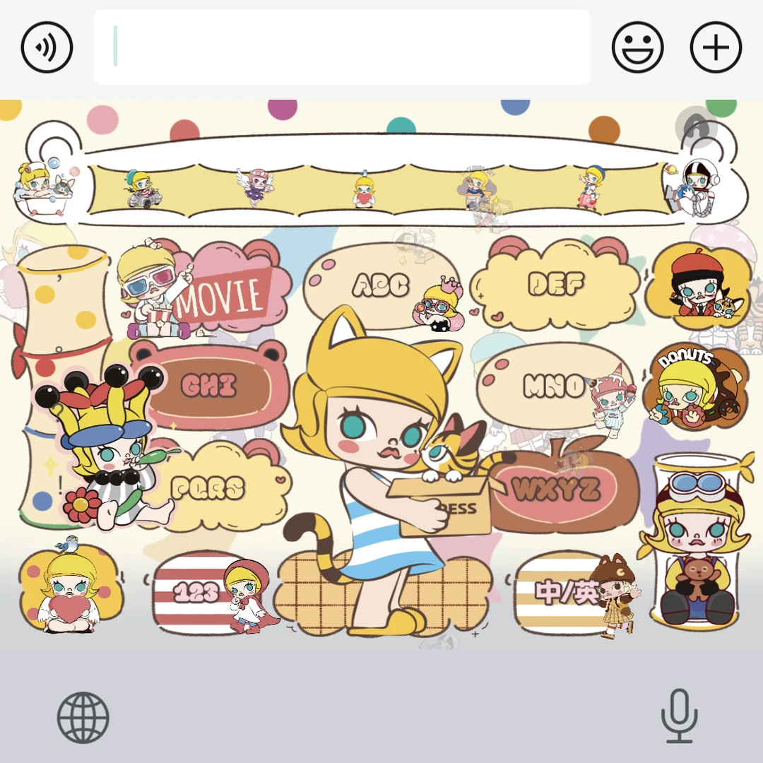 【Molly茉莉】苹果百度输入法皮肤可爱美化包/办公配件服务外设