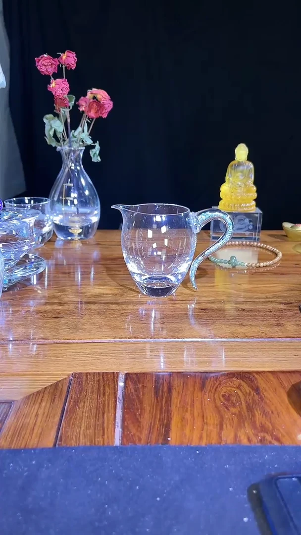 水晶绿松石公道杯