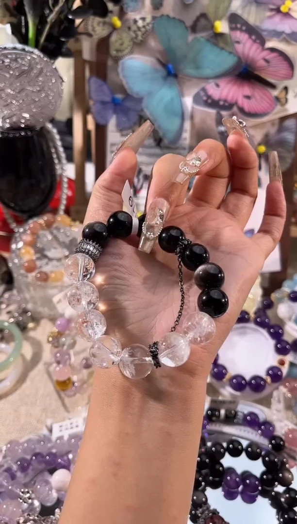 【闪购商品】水晶手链未镶嵌多样性发货颜色微差发其一