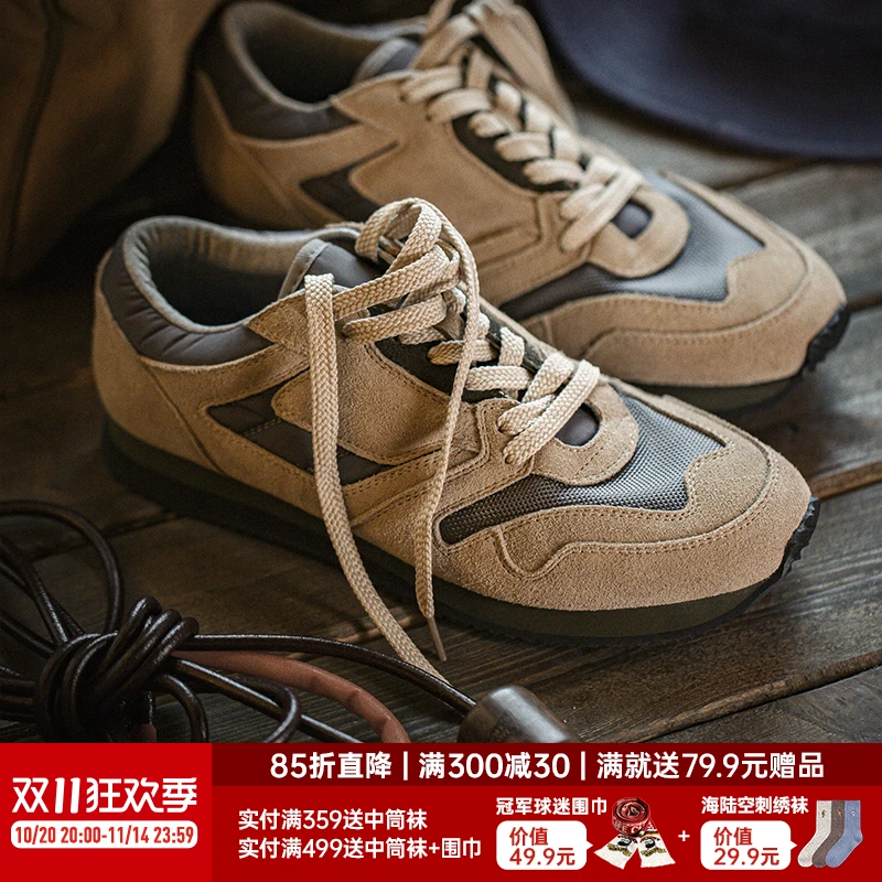 马登工装复古英训鞋春夏新款百搭运动休闲男鞋低帮板鞋小众阿甘鞋