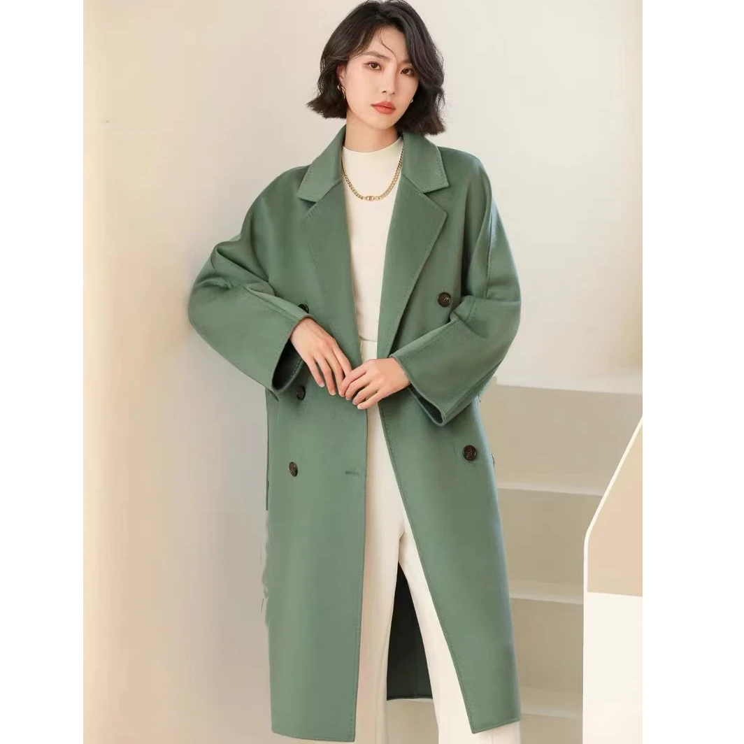 【撤柜样品】DJ460秋冬季气质百搭大衣外套