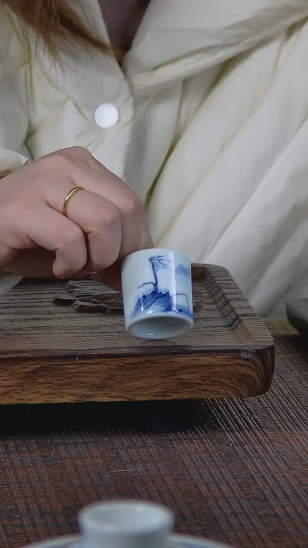 【闪购商品】折葵非器手工手绘钓鱼盖置