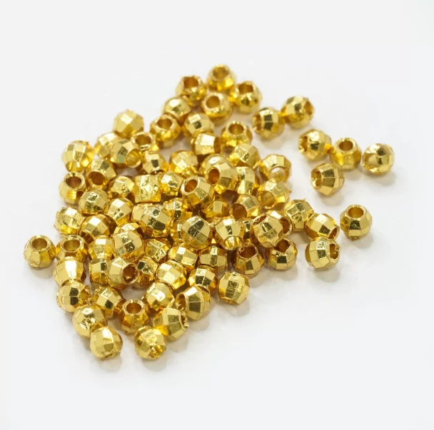 18k DIY 饰品配件 镭射珠卡3mm （拍10赠1）