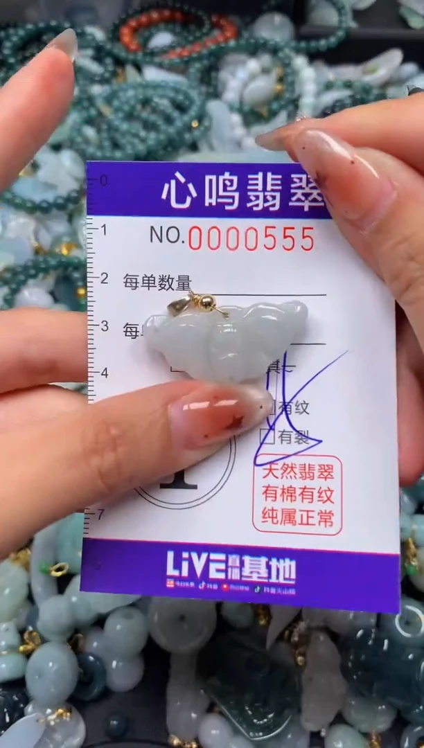 翡翠未镶嵌颈饰闪购00555