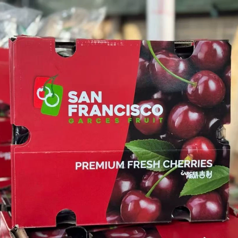 三藩市海运智利车厘子桑提娜 2JDD 5斤、10斤装净重  内附果径卡