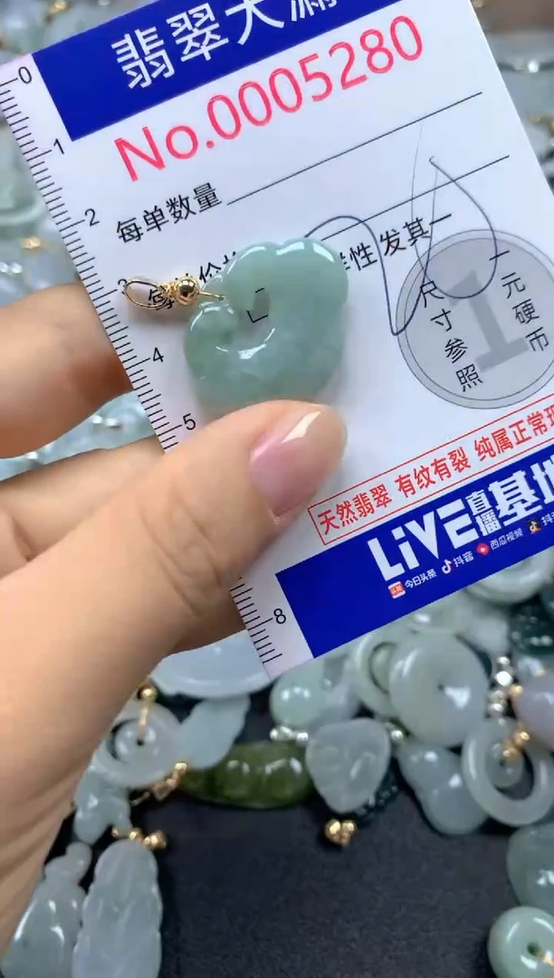 翡翠未镶嵌吊坠(不含链)5280