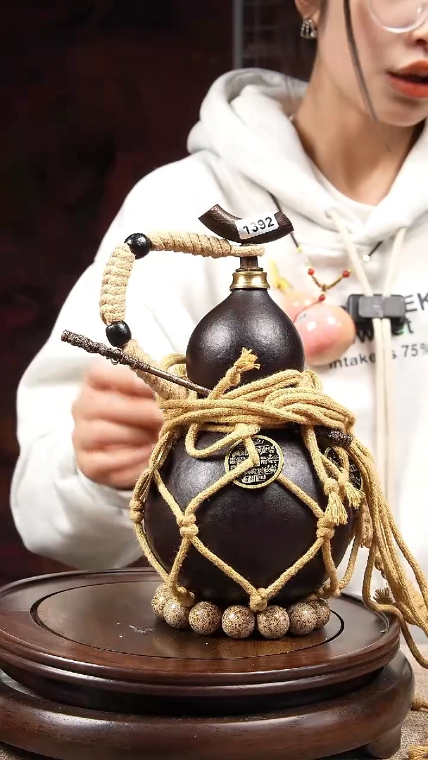 【闪购商品】1392大漆酒葫芦一物一拍【450ml】