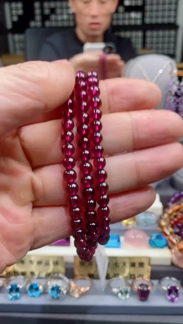 【闪购商品】石榴石手链未镶嵌石榴石手链