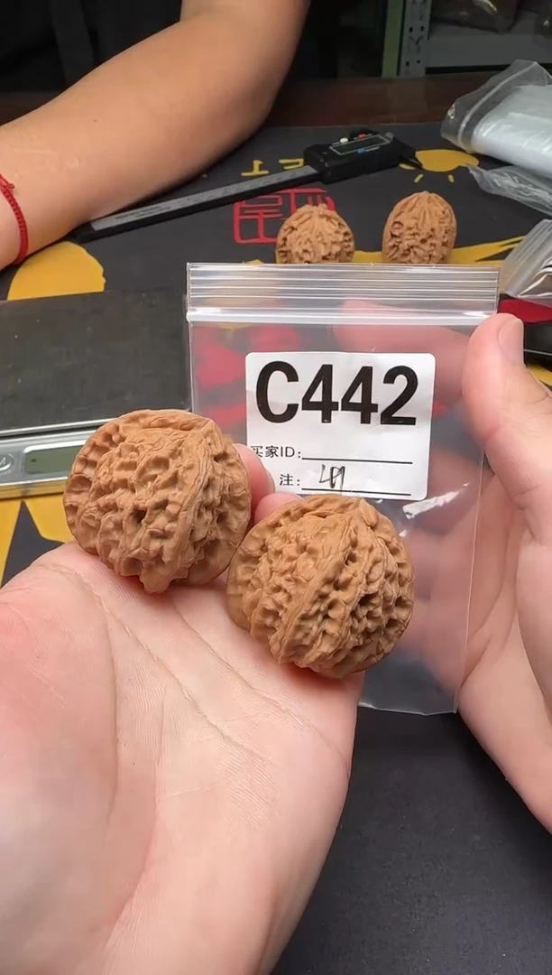 吊坠文玩核桃白狮子41-C442