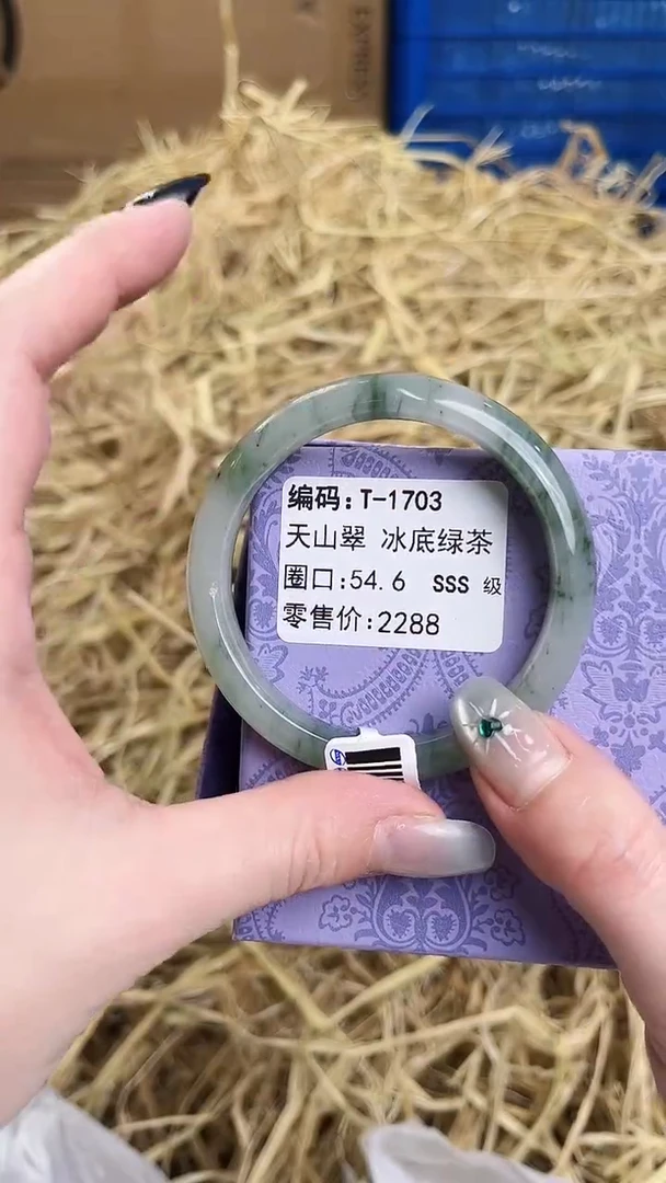 未镶嵌手镯石英质玉T-1703