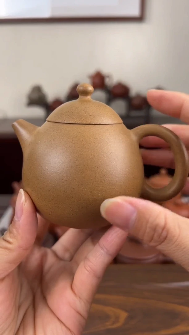 茶壶紫砂黄金段龙蛋壶170CC