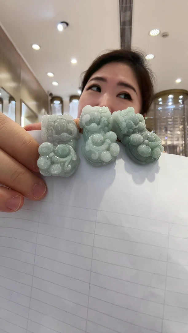 翡翠未镶嵌颈饰09多样发一