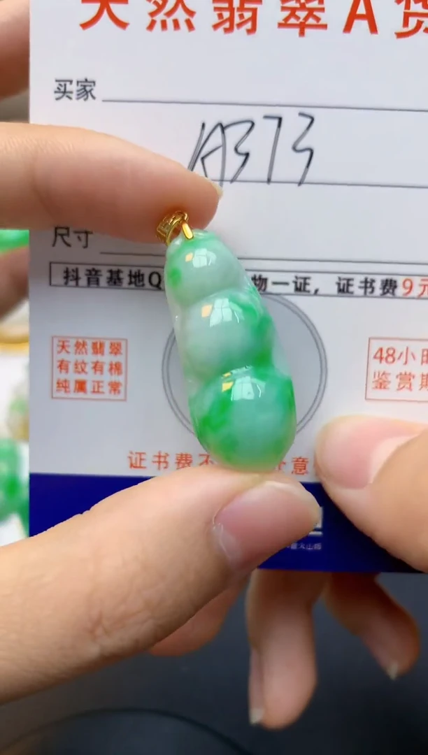 颈饰未镶嵌翡翠天然缅甸A货翡翠百元以上9元证书费自理