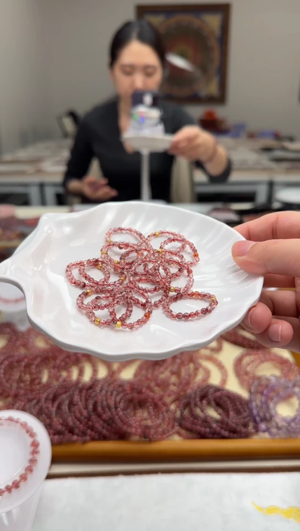 未镶嵌戒指水晶芬达金草莓戒指 多样性发一