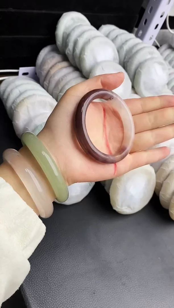 未镶嵌手镯石英质玉140+53/54