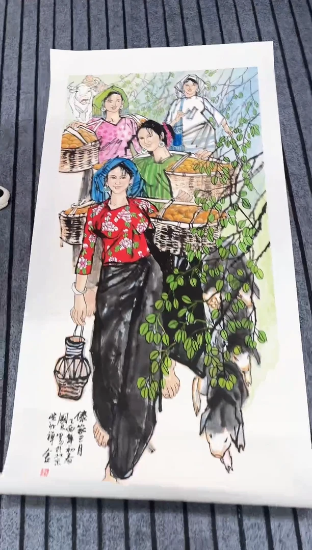 精品国画人物作品