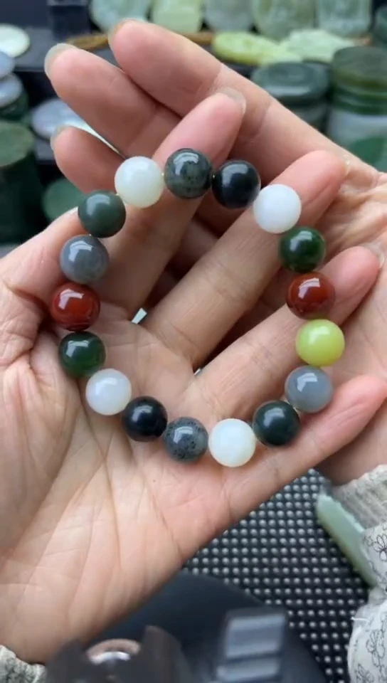 未镶嵌和田玉珠宝半成品手串
