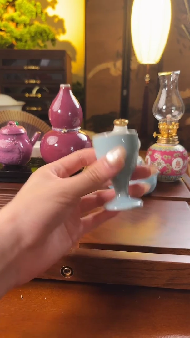 天青高脚杯  FL479