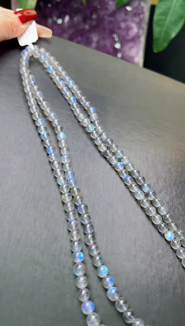 【闪购商品】长石手串未镶嵌灰月光多圈手串多样性发一X37878
