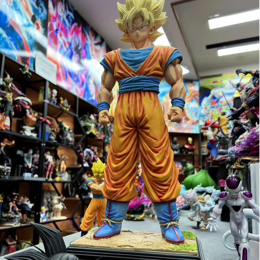 （现货）七龙珠  无限初超悟空 变赛亚人形态+正常形头态 手办雕像