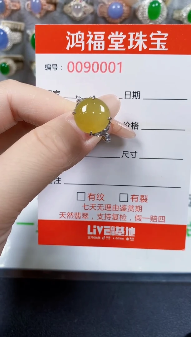翡翠戒指银S925镶嵌0001