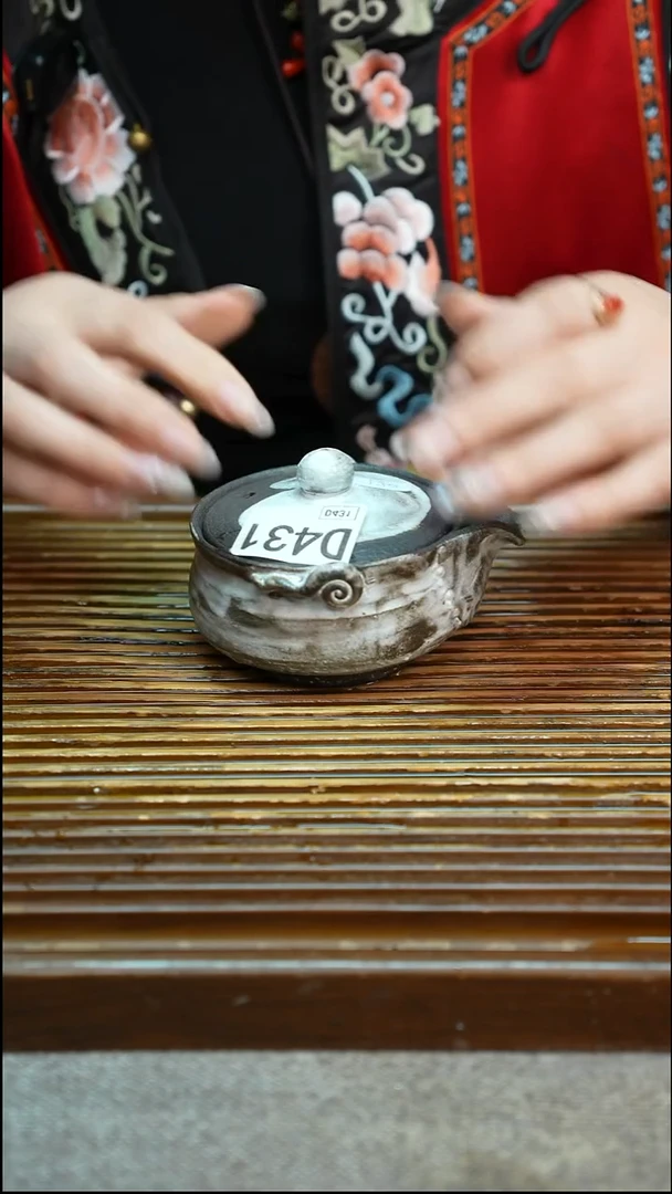 万古烧粗陶手工手做茶具