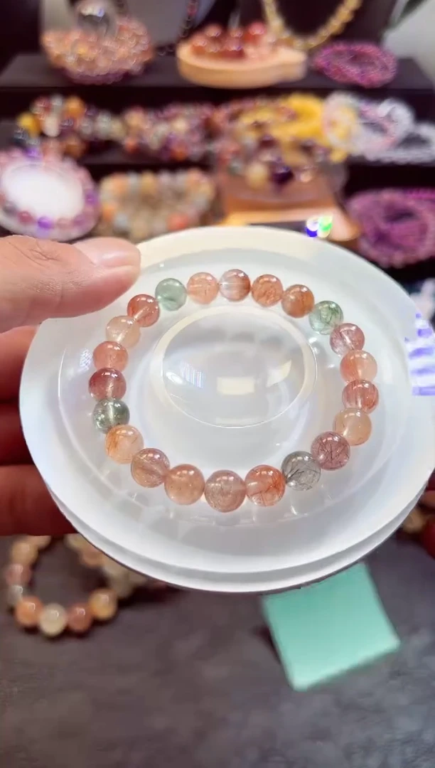 水晶手链未镶嵌啥**儿水晶49