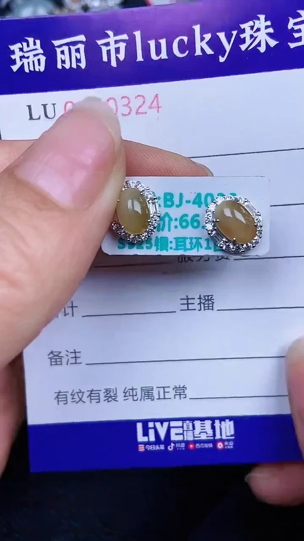 颈饰银S925镶嵌翡翠0324