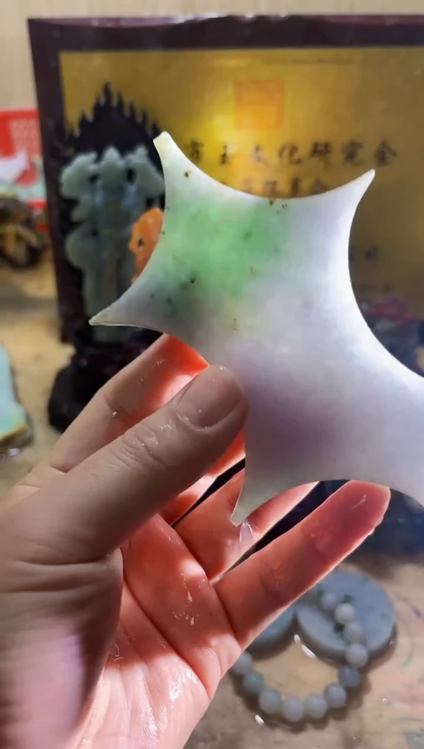 未镶嵌挂件翡翠A货常星7673