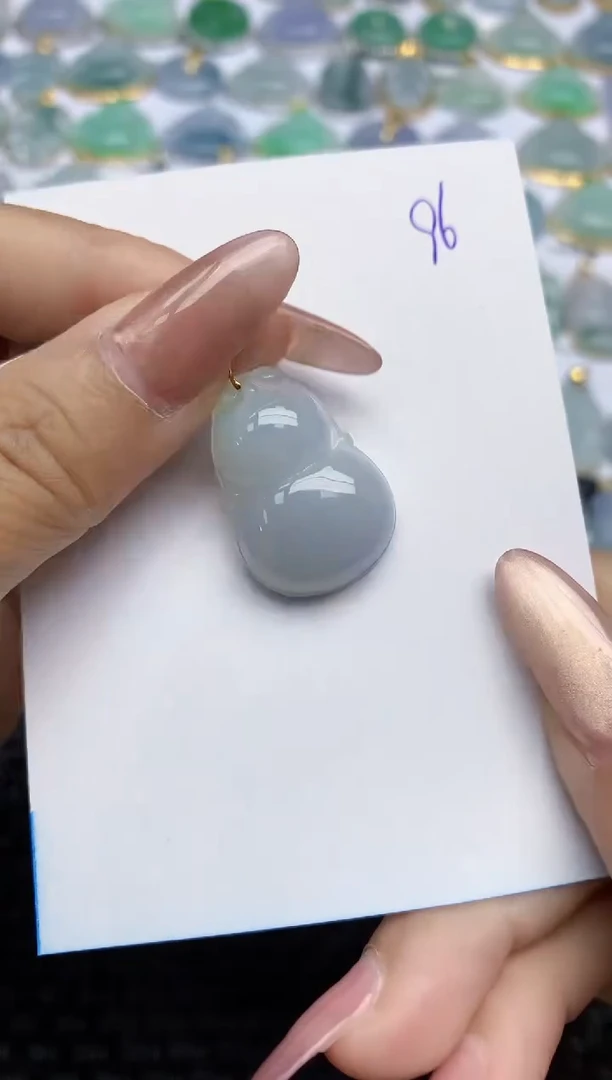 【闪购商品】翡翠颈饰18K金镶嵌天然A货翡翠 96