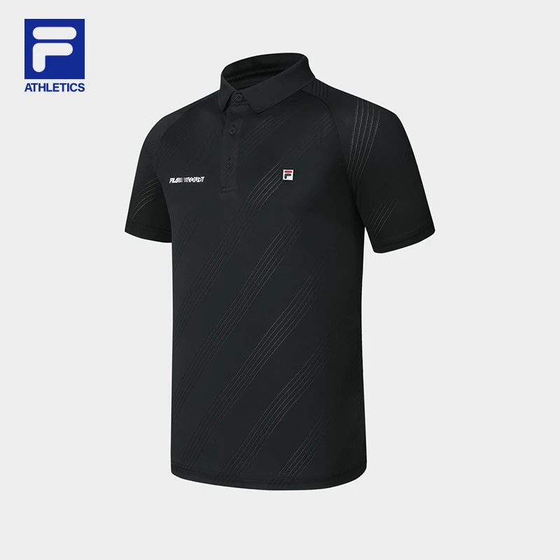 Fila/斐乐男子运动夏季舒适百搭休闲针织短袖POLO衫A61M523108A