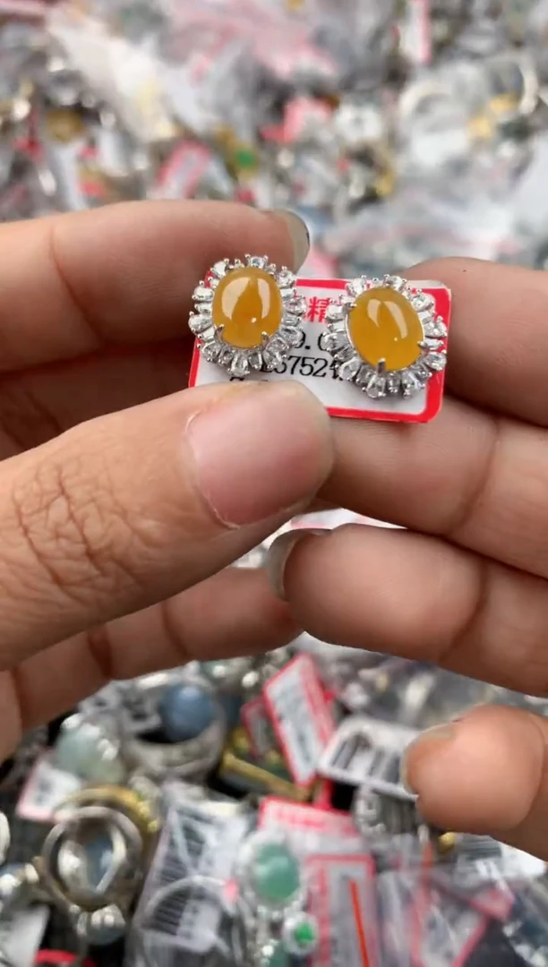 银S925镶嵌戒指翡翠17                5