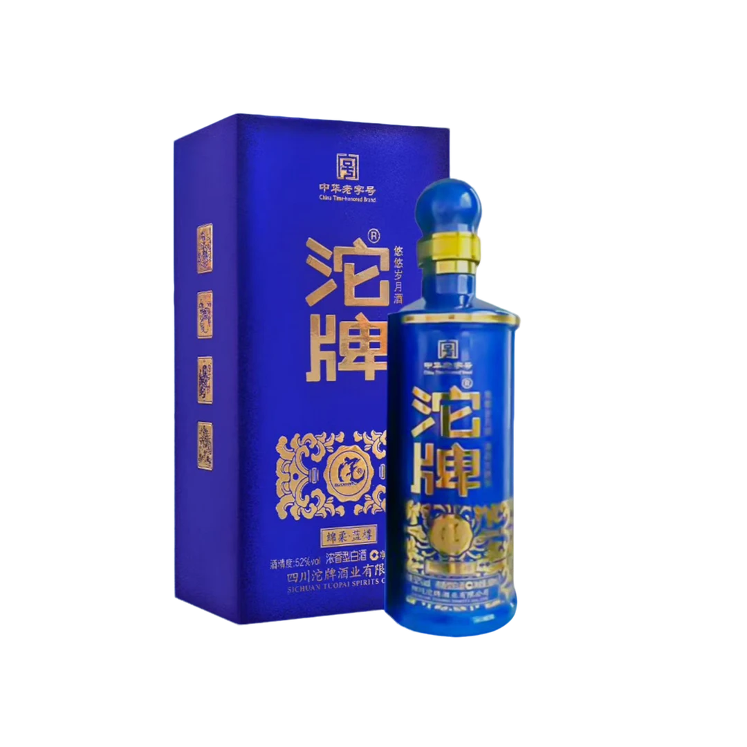 舍得沱牌2021年浓香型白酒绵柔蓝樽52度特级52度500ml