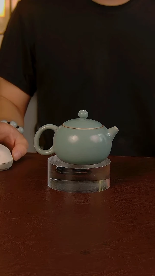 瓷片清汝魁汝西施壶........