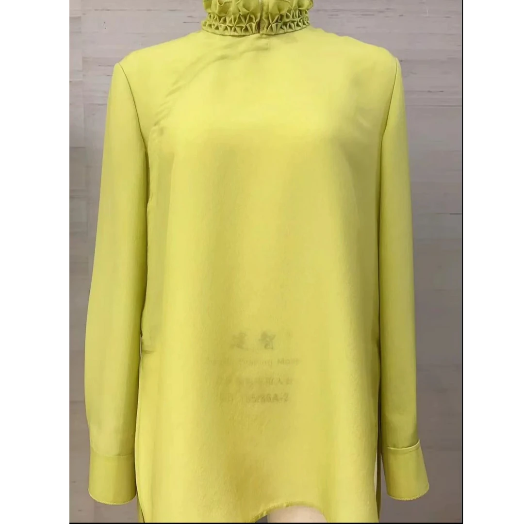 【张羽推荐】LAMAISONJADE 玉琼26春 真丝混纺立领花边偏襟小衫