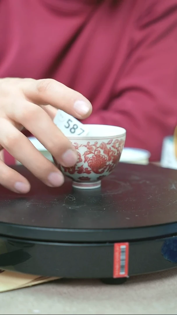 瓷片勇**心景德镇毛仔柴窑杯