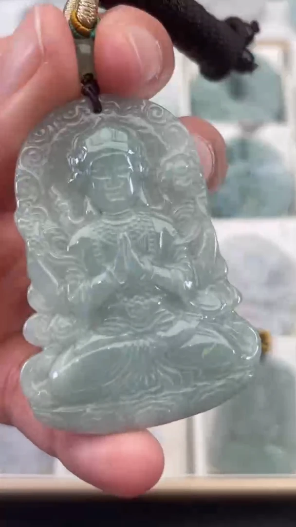 颈饰未镶嵌翡翠天然缅甸翡翠A货277