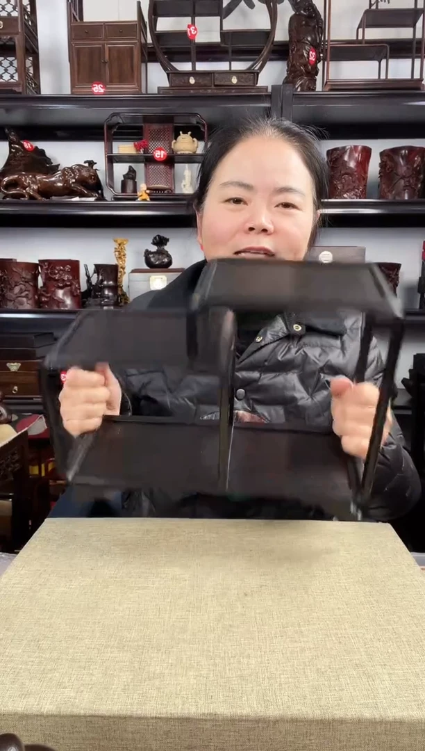 木瑕疵黑二连老李红木工艺品