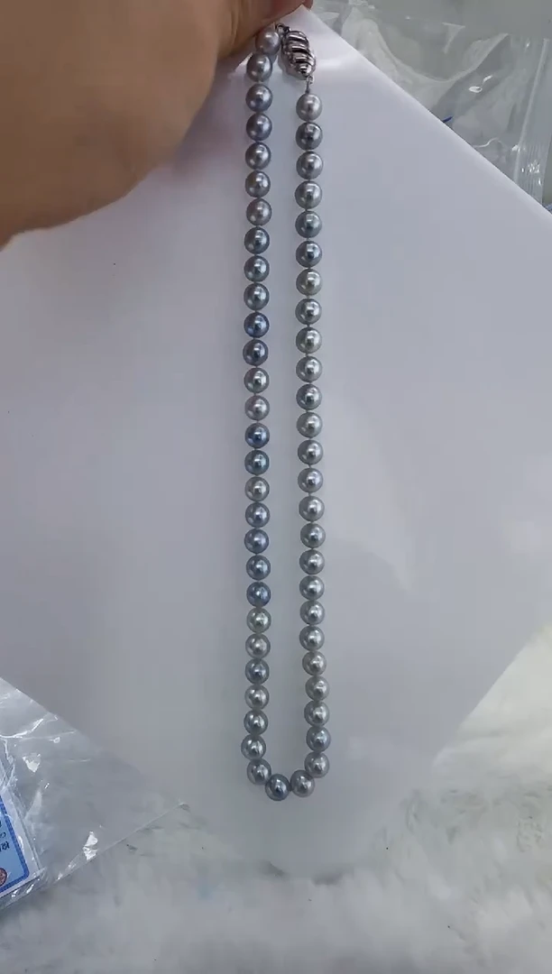 未镶嵌海水珍珠DA海水珍珠串链7-8   y233