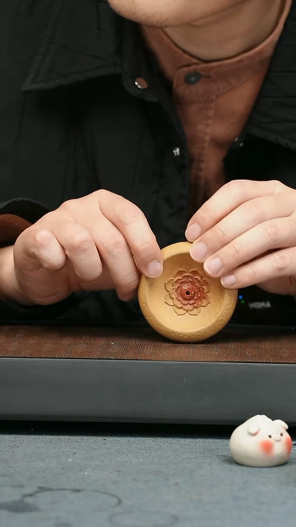 【闪购商品】紫砂茶壶茶宠-莲花香插