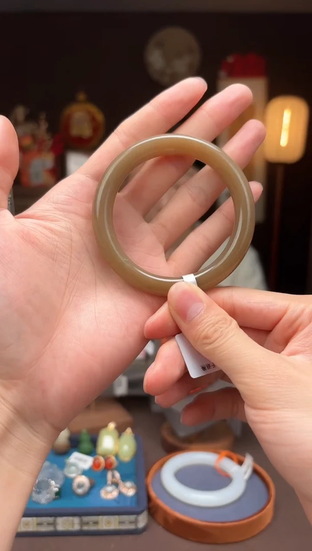 【闪购商品】和田玉AB13【糖料手镯56mm】未镶嵌-